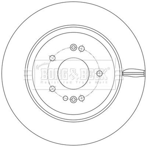 Borg & Beck 2 x Rear Brake Discs BBD5614