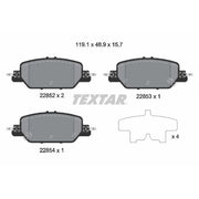 Textar Rear Brake Pad Set 2285201