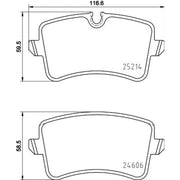 Mintex Rear Brake Pad Set MDB3189