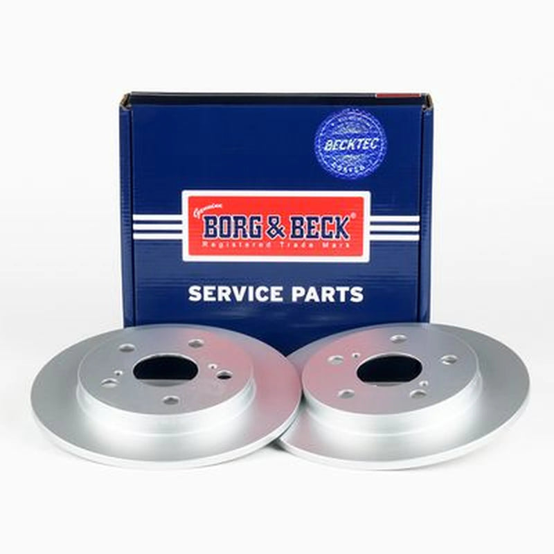 Borg & Beck 2 x Rear Brake Discs BBD4666