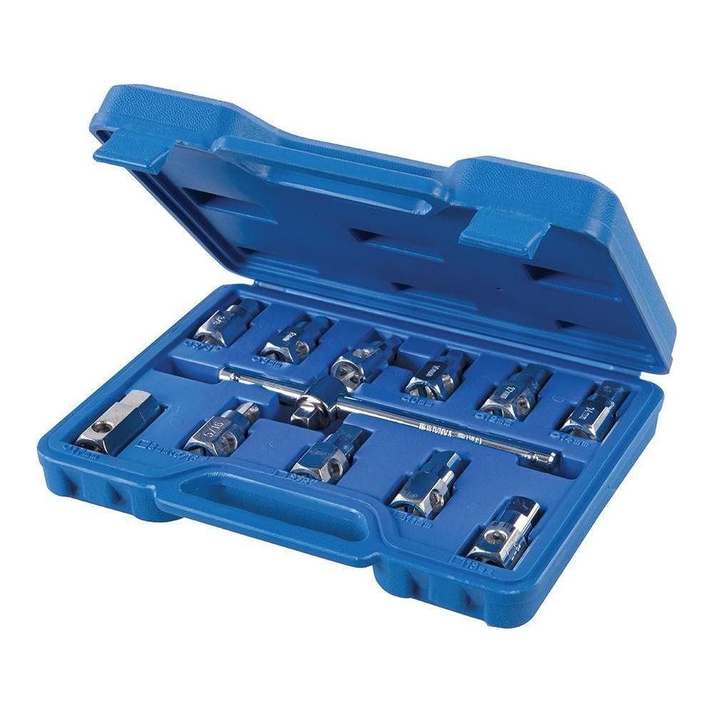 Silverline Universal Drain Plug Key Set 12pce 3/8" / 8 - 17mm Silverline  - Town Parts