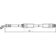 Apec Brake Hydraulic Hose Line Front Right HOS3608