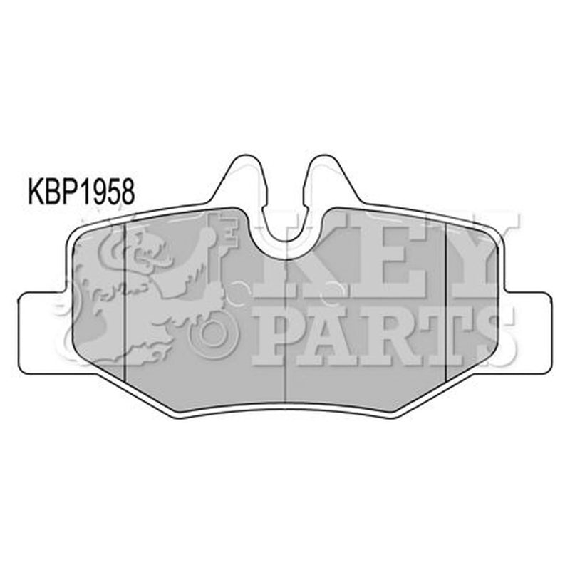 Key Parts 4 x Rear Brake Pad Set KBP1958