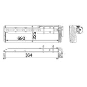 Mahle Air Conditioning Condenser AC 54 000P
