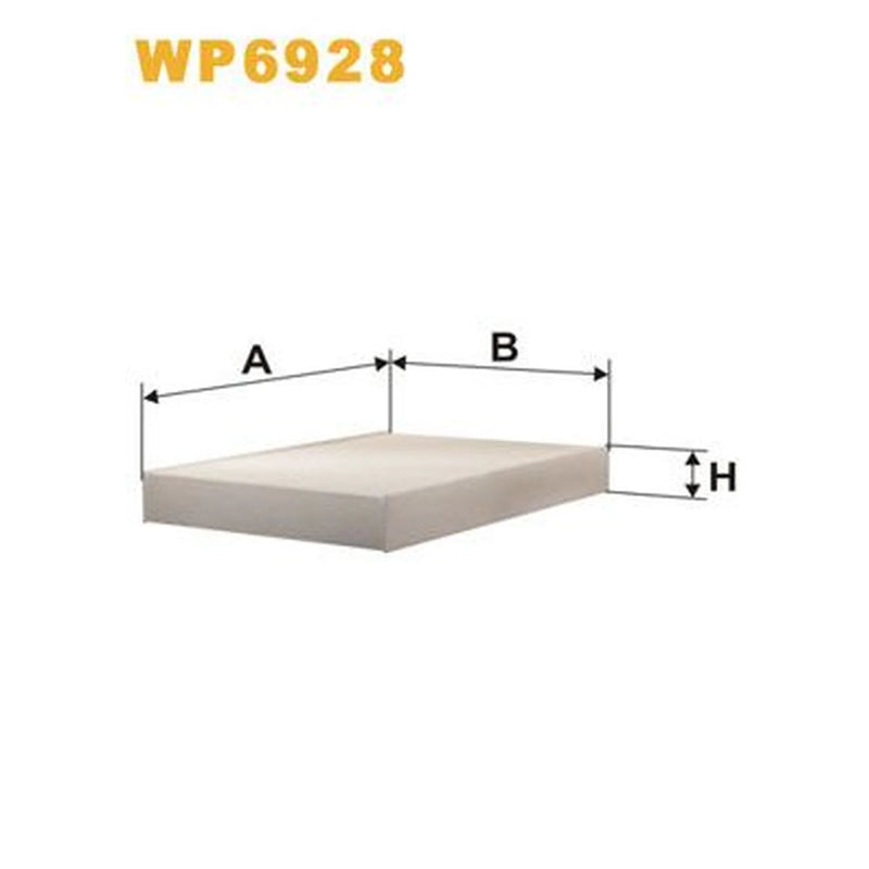 WIX Cabin Air Filter (Pollen Filter) WP6928