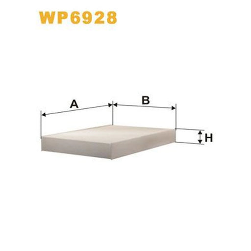 WIX Cabin Air Filter (Pollen Filter) WP6928
