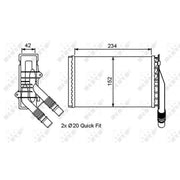 NRF Heater Matrix Core Heat Exchanger 53554