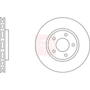 Apec 2 x Vented Front Brake Discs DSK972