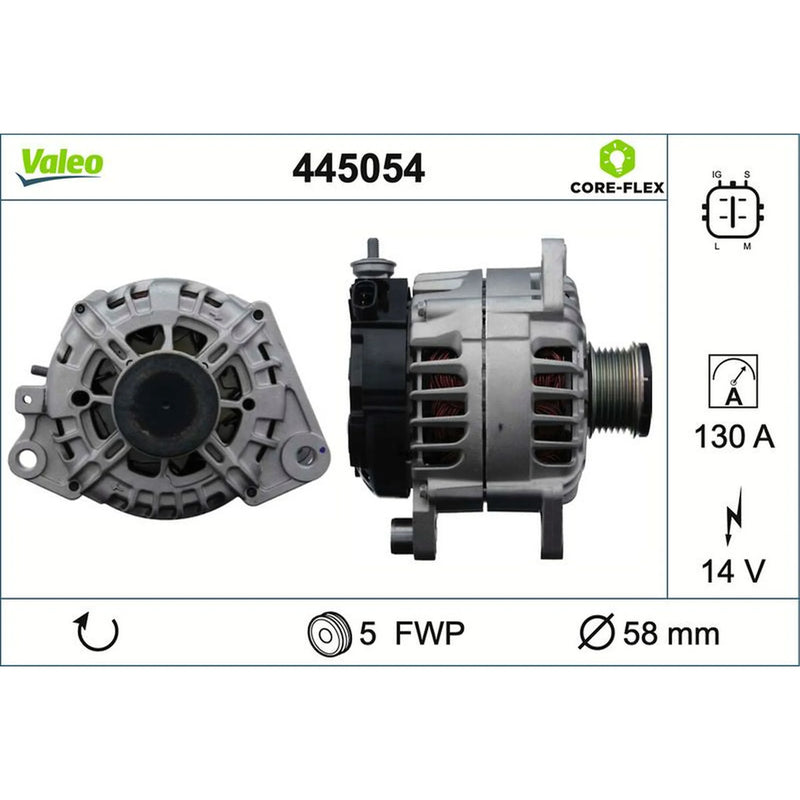 Valeo Car Alternator 12V 445054