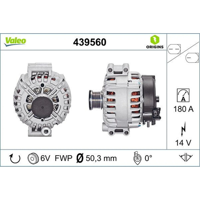 Valeo Car Alternator 12V 439560