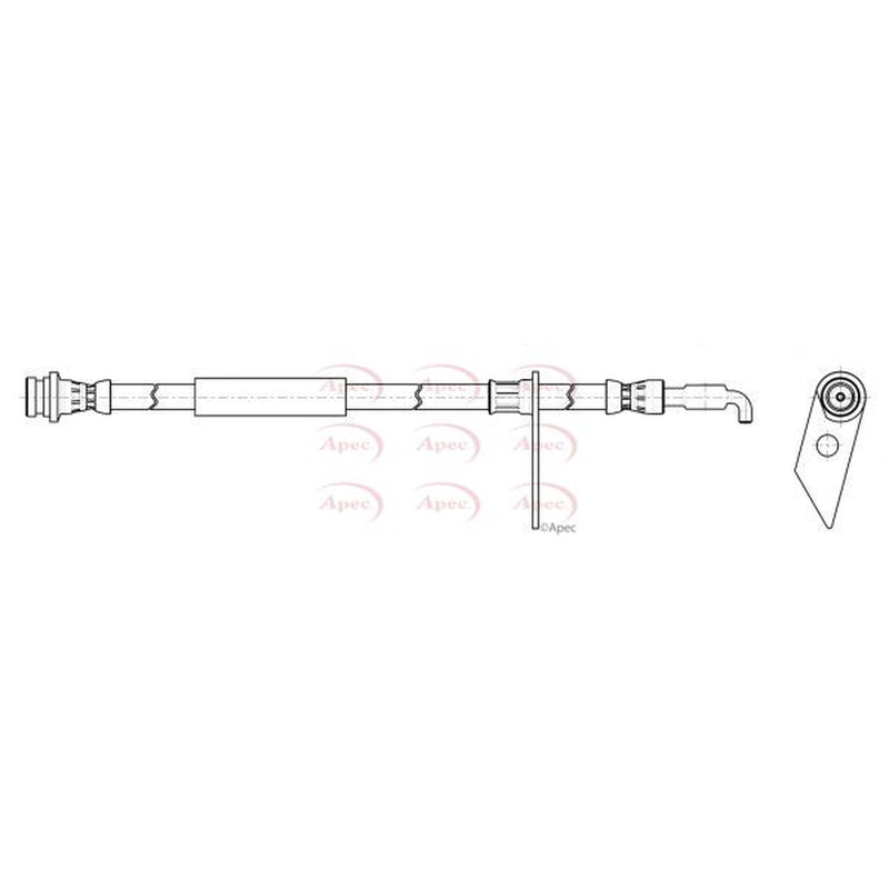 Apec Brake Hydraulic Hose Line Front Right HOS4472