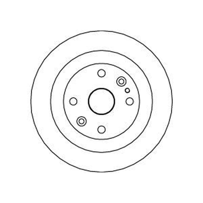Abtex 2 x Solid Rear Brake Discs BD664S