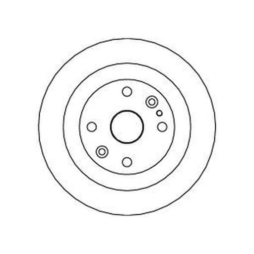Abtex 2 x Solid Rear Brake Discs BD664S