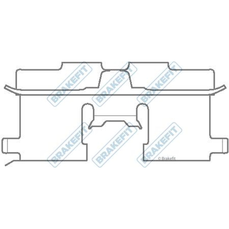 Apec Brake Pad Accessory Fitting Kit Rear BKT1083