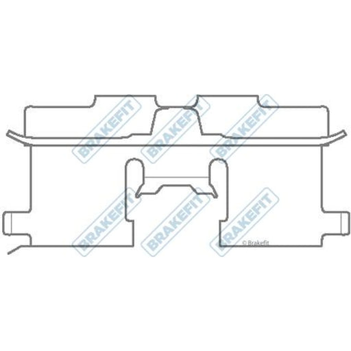 Apec Brake Pad Accessory Fitting Kit Rear BKT1083