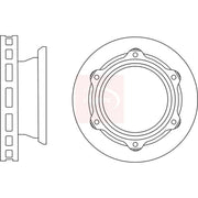 Apec 2 x Vented Rear Brake Discs DSK2892