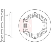 Apec 2 x Vented Rear Brake Discs DSK2892
