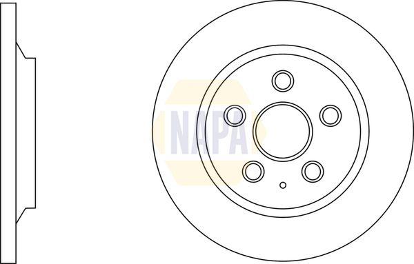 NAPA Rear Brake Solid Discs & Pads fits MAZDA