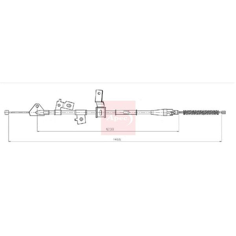 Apec Handbrake Cable Left Rear CAB1855