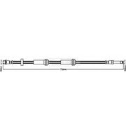 Borg & Beck Brake Hydraulic Hose Line Front Left BBH8616