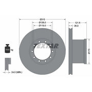 Textar 2 x Internally Vented Brake Discs 93084100 OE AMPB889 MAK7429 MAK7529