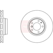 Apec 2 x Vented Front Brake Discs DSK2009