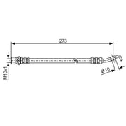 Bosch Brake Hydraulic Hose Line Rear 1 987 476 212