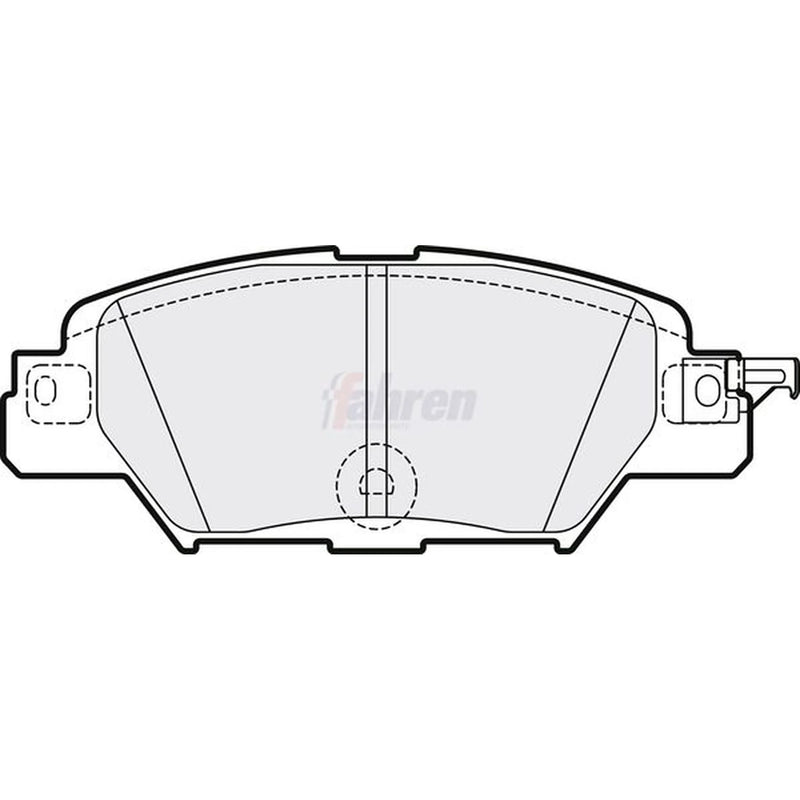 Fahren Rear Brake Pad Set FBP3778