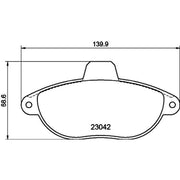 DON Front Brake Pad Set PCP1317