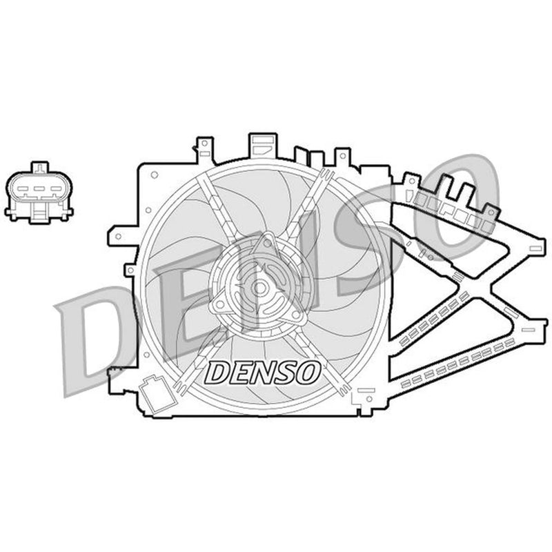 Denso Engine Cooling Fan DER20014