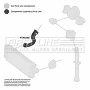 First Line Intercooler Turbo Charge Air Hose FTH1365
