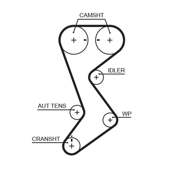 Gates T265 Timing Belt