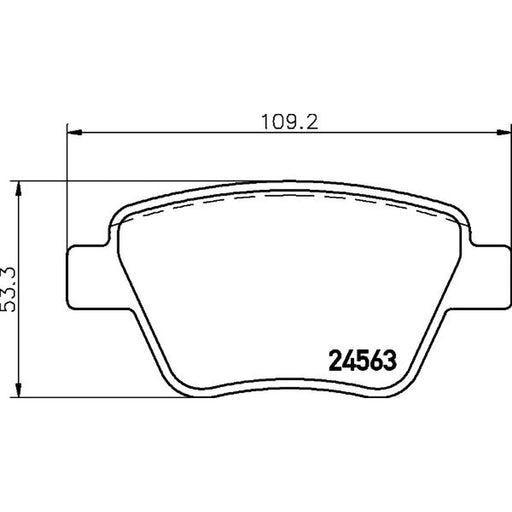 Mintex Rear Brake Pad Set MDB2972