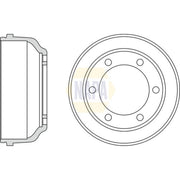 NAPA Brake Drum Assembly Rear NDR1034
