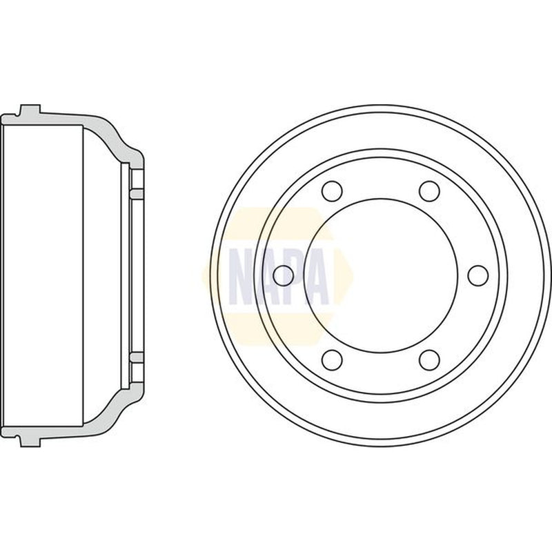 NAPA Brake Drum Assembly Rear NDR1034