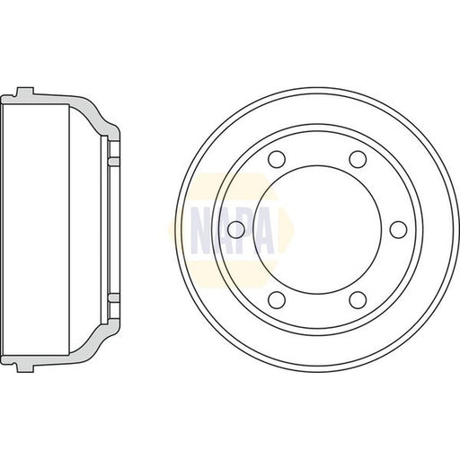 NAPA Brake Drum Assembly Rear NDR1034