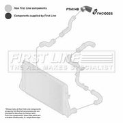 First Line Intercooler Turbo Charge Air Hose Lower FTH1148