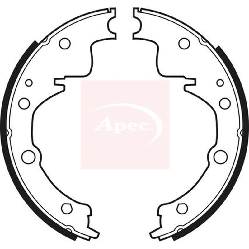 Apec Brake Shoe Set Axle Kit SHU383