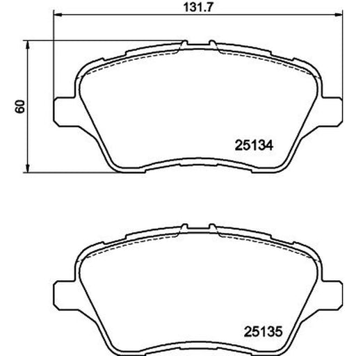 DON Front Brake Pad Set PCP1219