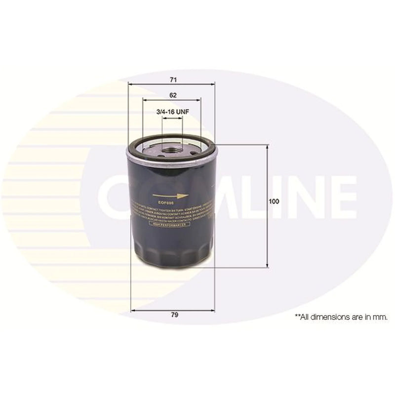 Comline Engine Oil Filter EOF006