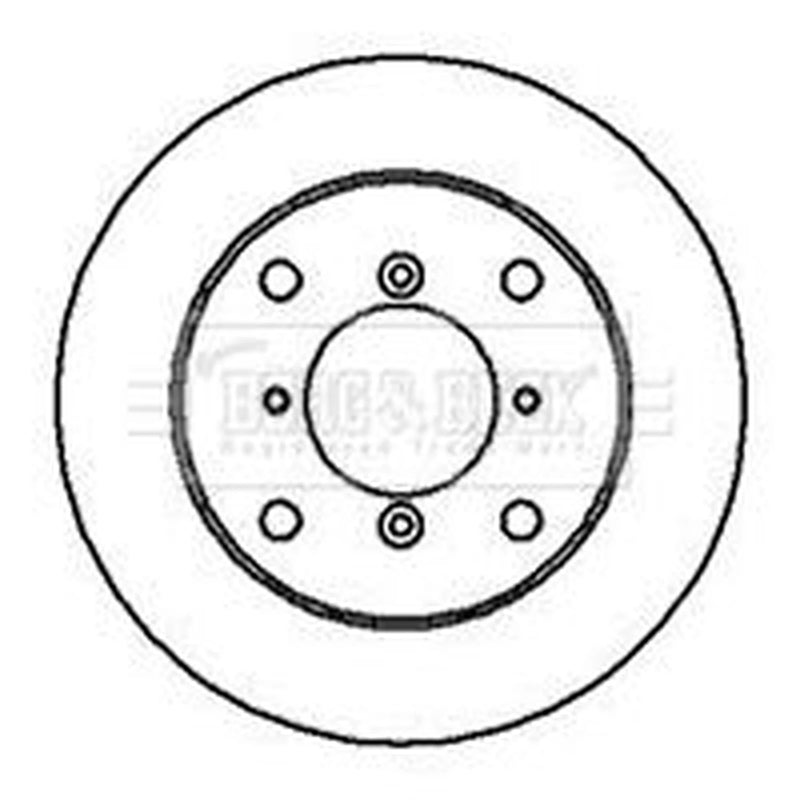 Borg & Beck 2 x Vented Front Brake Discs BBD5025