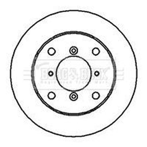 Borg & Beck 2 x Vented Front Brake Discs BBD5025