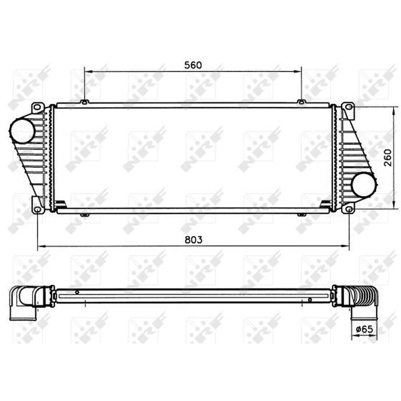 NRF Intercooler (Charge Air Cooler) 30830