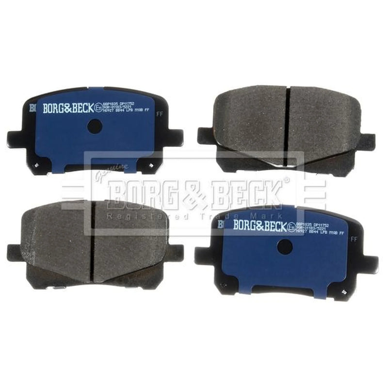 Borg & Beck 4 x Front Brake Pad Set BBP1835