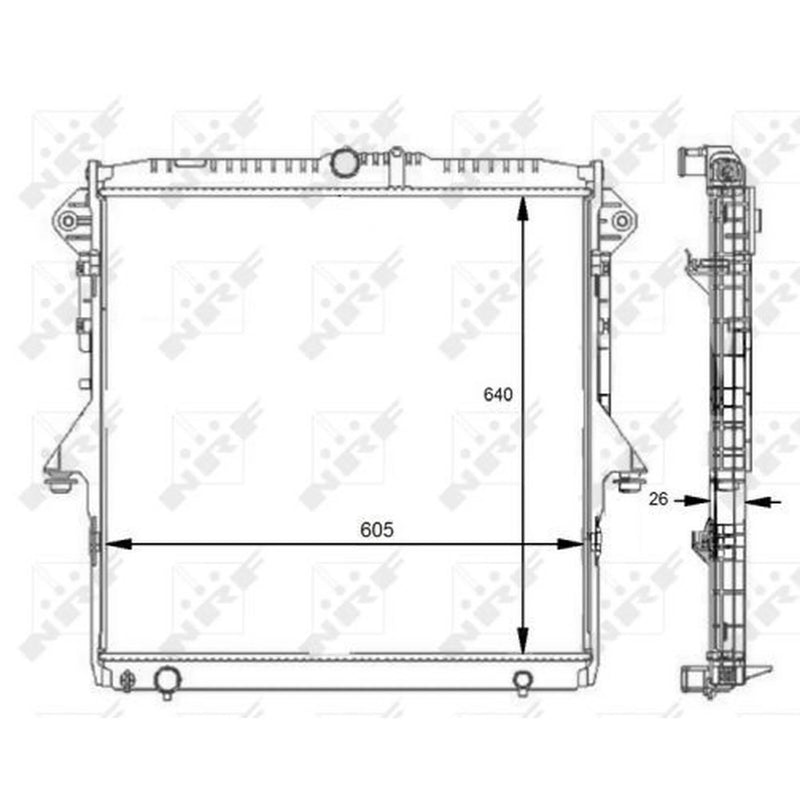 NRF Engine Radiator 59074