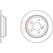 Apec 2 x Solid Rear Brake Discs DSK2135