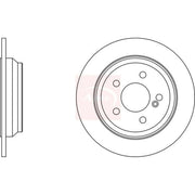 Apec 2 x Solid Rear Brake Discs DSK2135