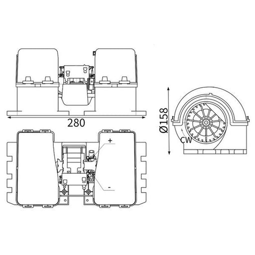 Mahle Heater Blower Fan AB 36 000S