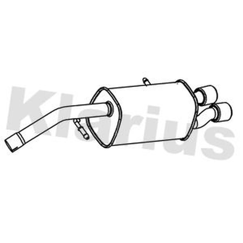 Klarius Box With Tail Pipe Rear CN705E