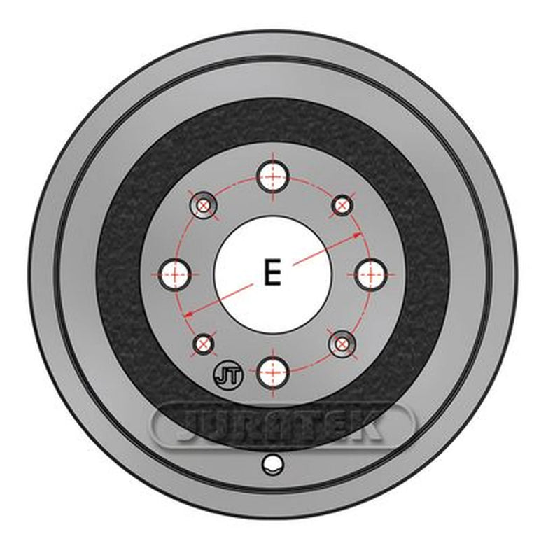 Juratek Brake Drum Assembly Rear JDR025